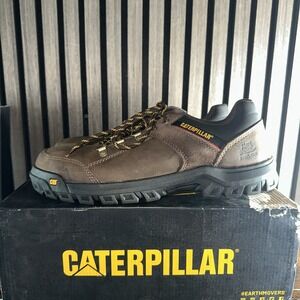 CAT Caterpillar Steel Toe Work Shoes (Brown) P90930 New NIB Size 11 (Wide)